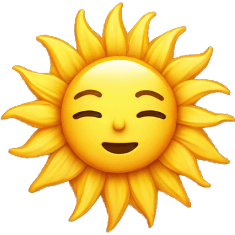 Pretty sun emoji