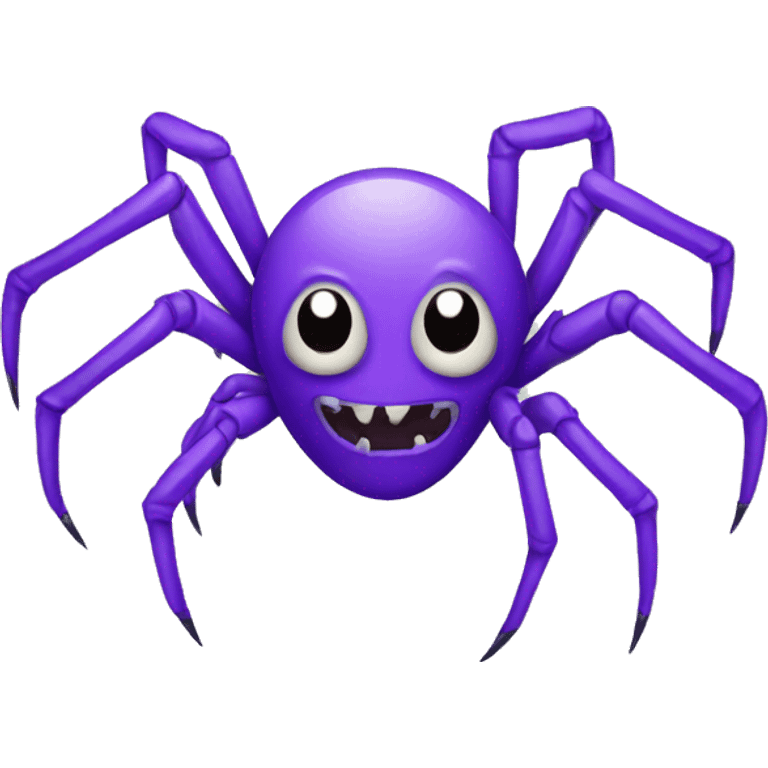 purple scary spider emoji