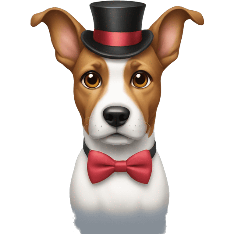 A dog with a Bowtie emoji