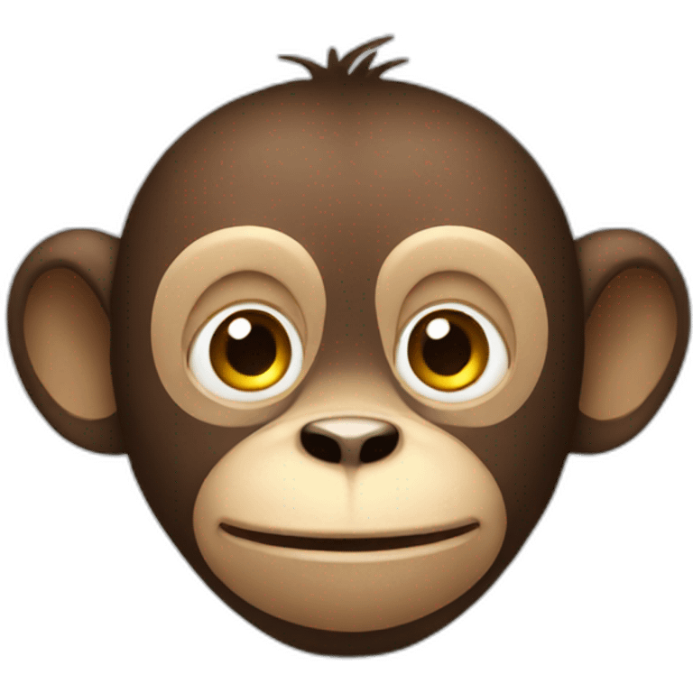 Autistic monkey emoji