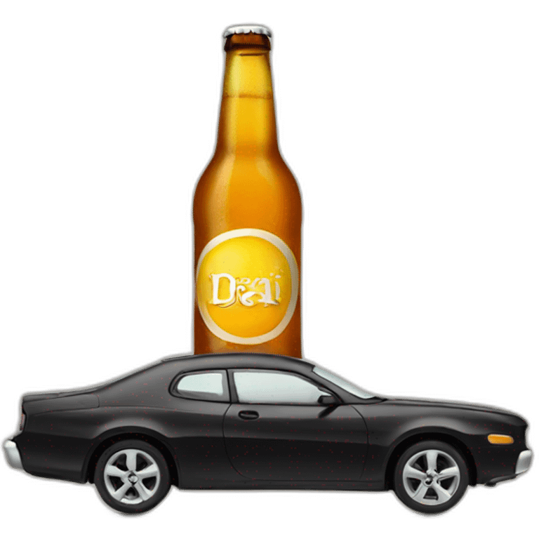 Car beer emoji