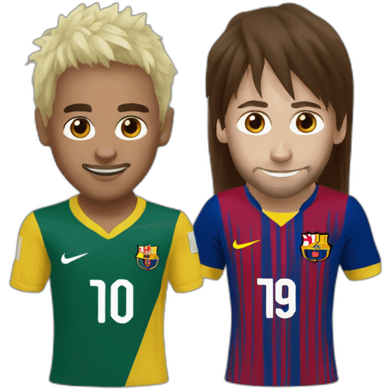 Neymar and messi emoji