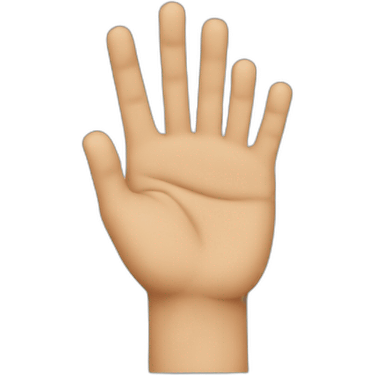 Person with 2 fingers emoji