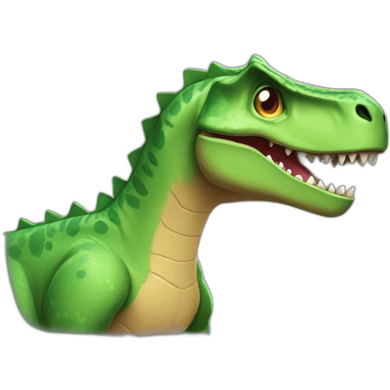 dinosaurio gamer emoji