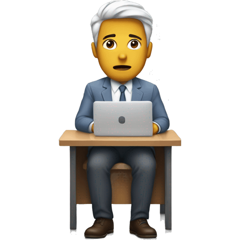 alone in office quiet emoji