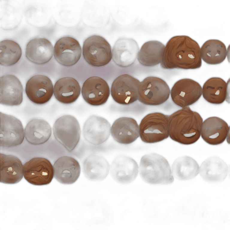 a group eating chocolate emoji