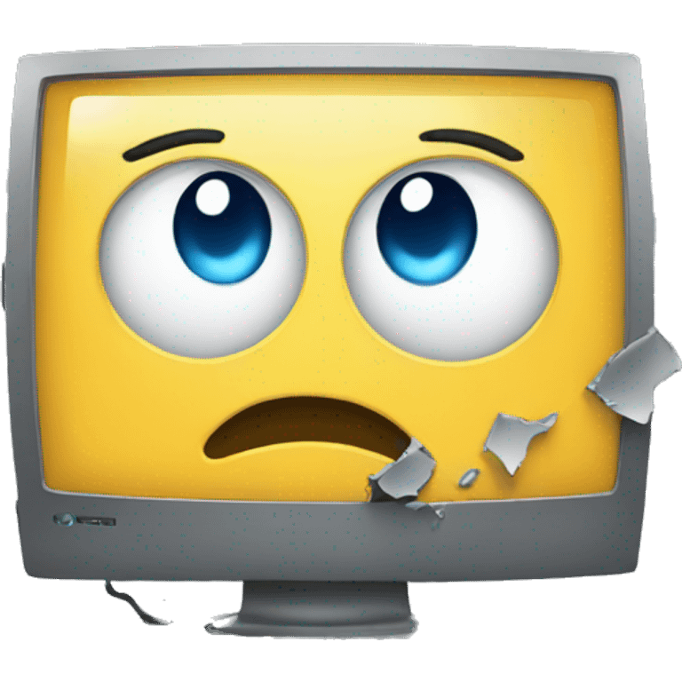 broken computer emoji