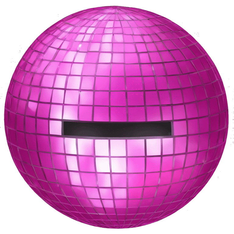 Pink sparkly disco ball emoji