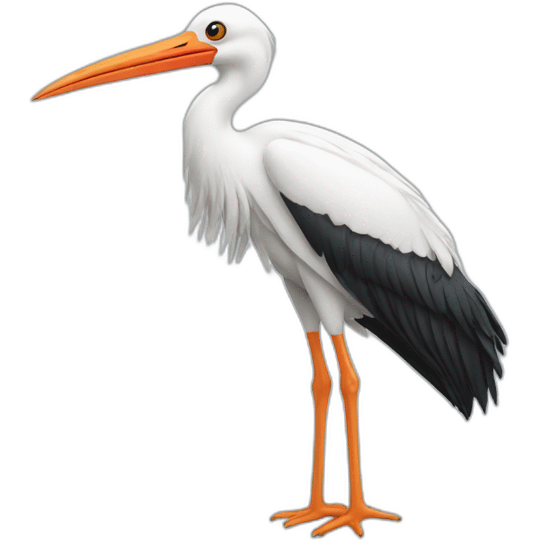 Graphic stork  emoji