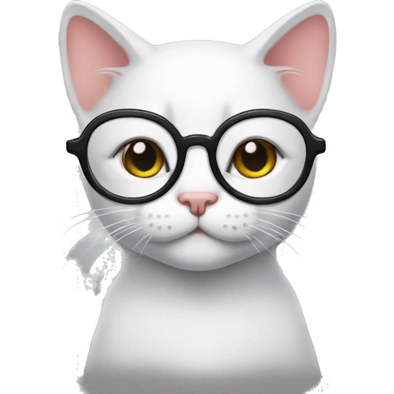 Kitty with glasses  emoji