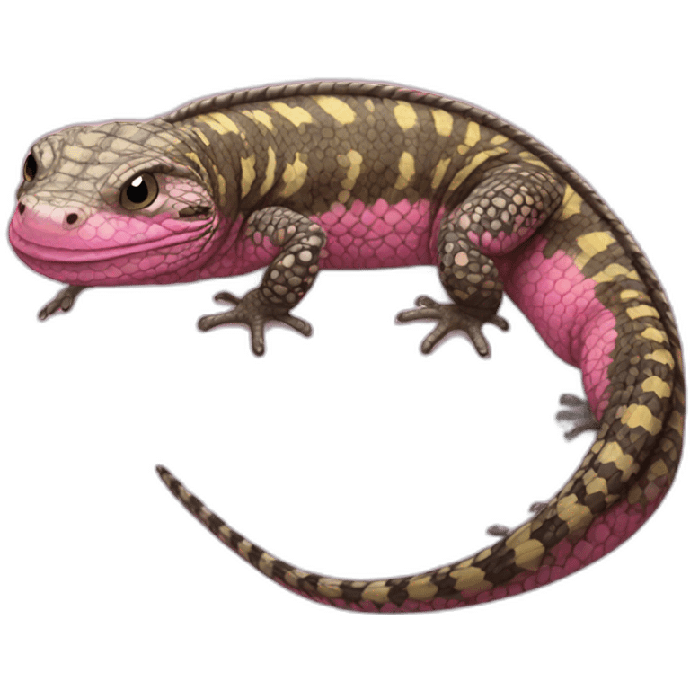 fat tegu lizard pink emoji