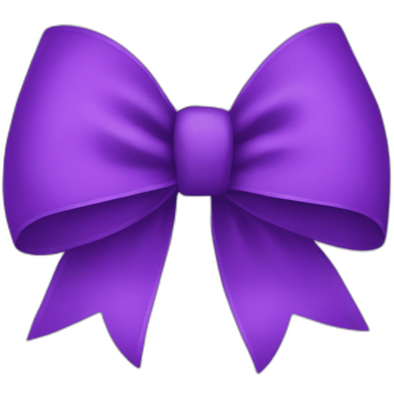 Purple bow emoji