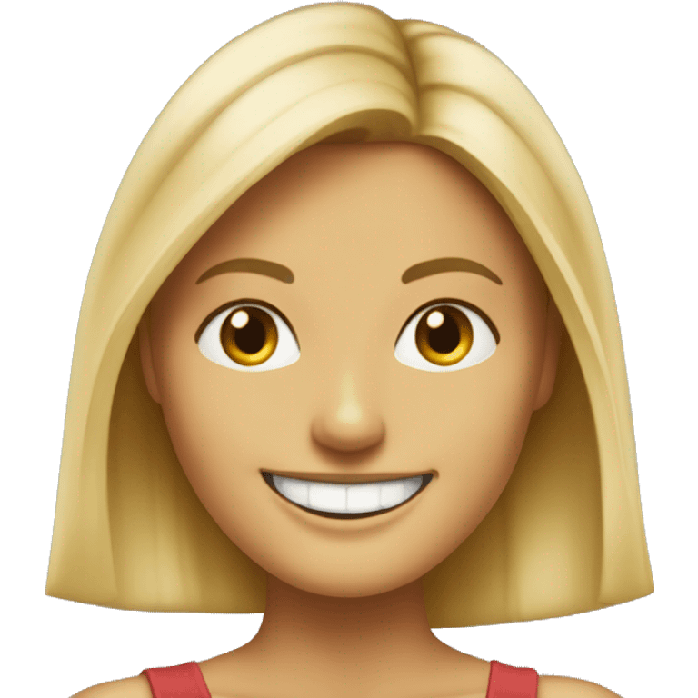 heidi klum smiling emoji