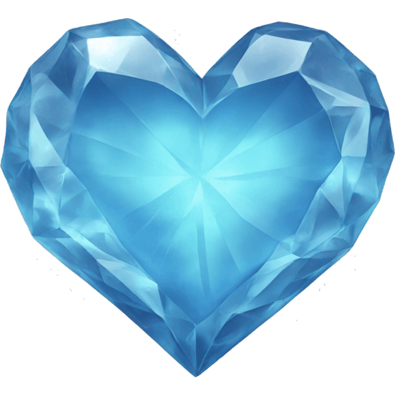 Crystal heart emoji