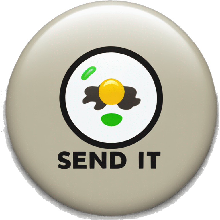 A round badge with emphasized text "SEND IT!" emoji