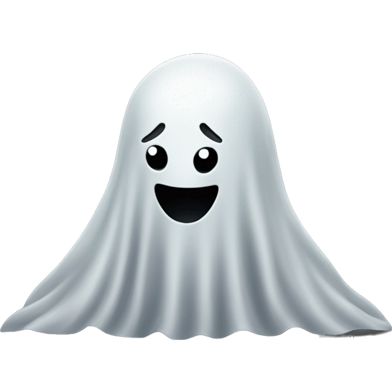 A ghost trying to scare a little kid emoji