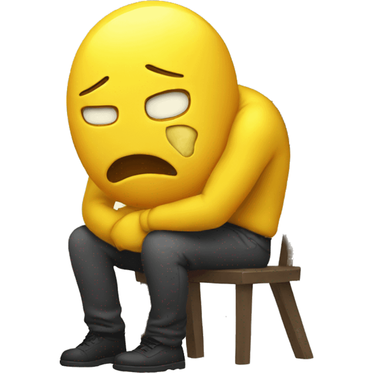 yellow guy in pain  emoji