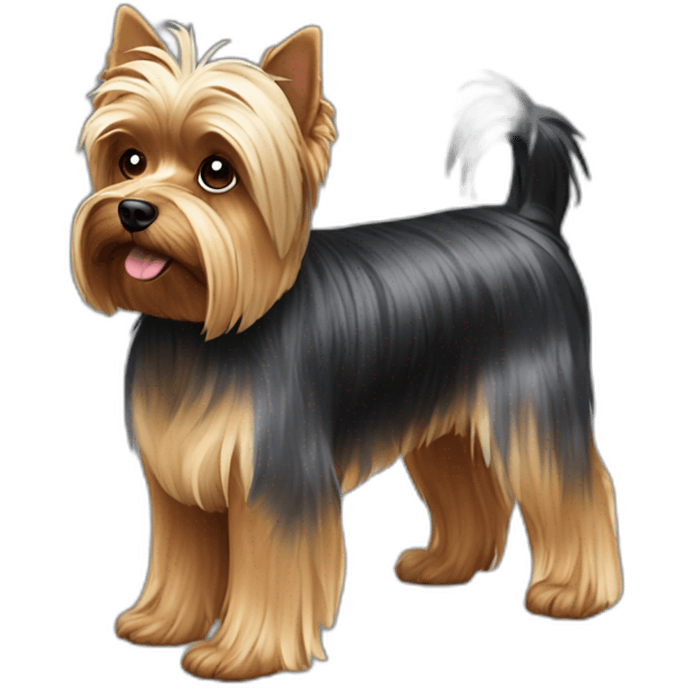 dog yorkshire terrier full body emoji