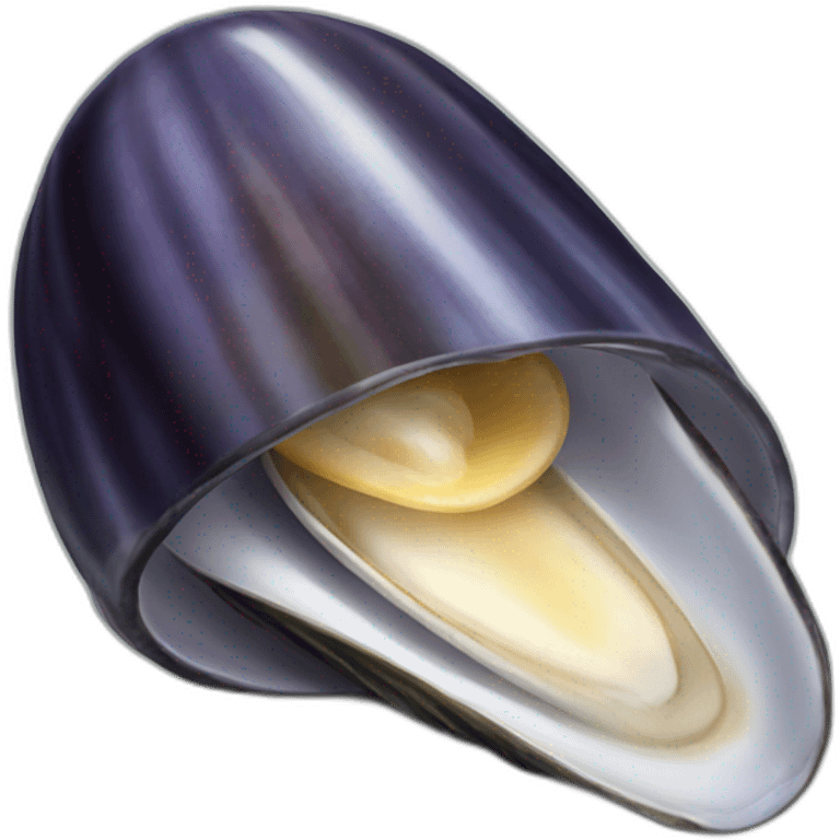 A mussel emoji