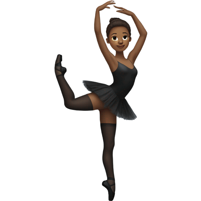 Ballet dancer in thigh highs emoji