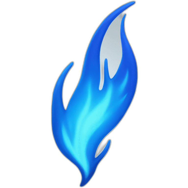 Blue flame emoji