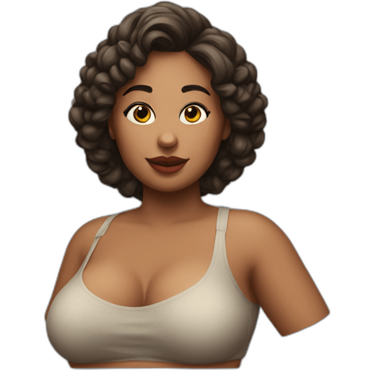 woman curvy art school model torso emoji