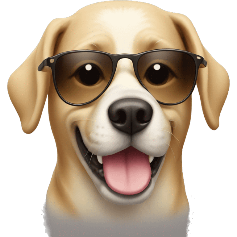 Dog with sunglasses  emoji