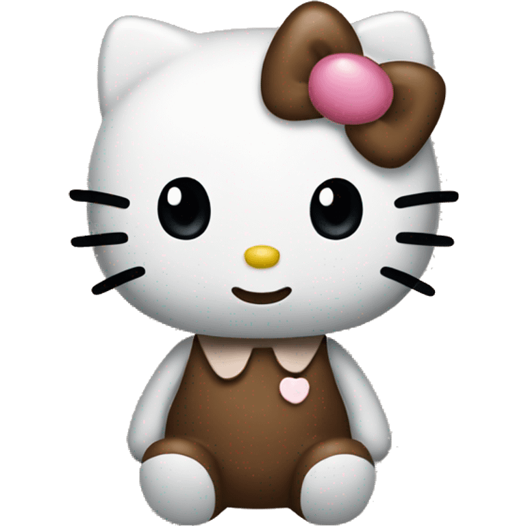 Hello kitty Brown  emoji