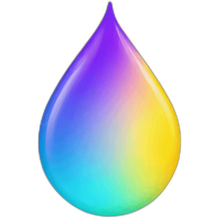 waterdrop clean 1 color gradient emoji