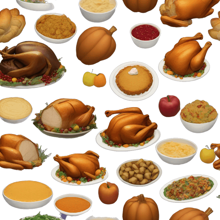 Thanksgiving food emoji