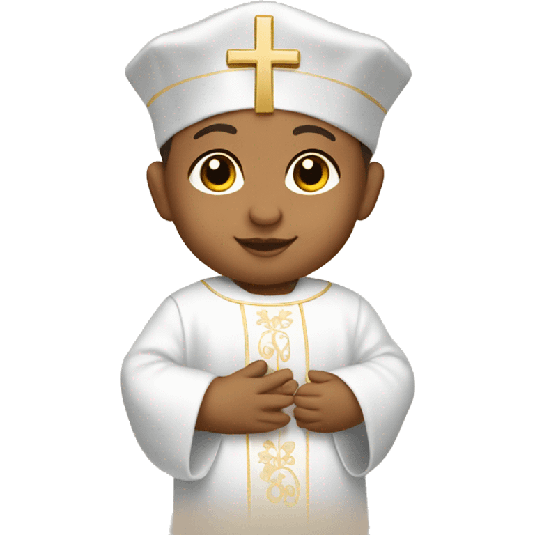 hispanic baby catholic baptism emoji