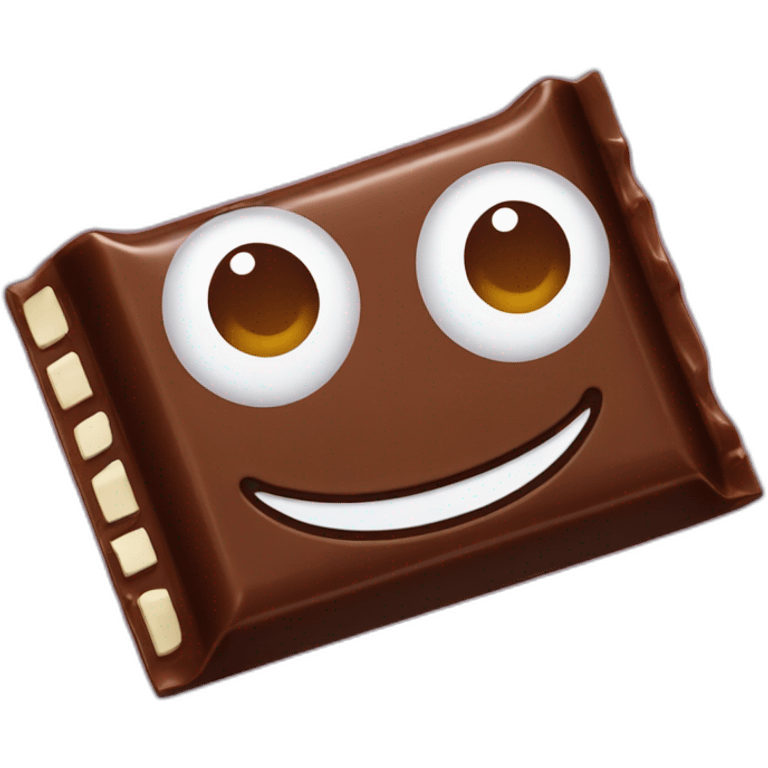 smiling chocolate bar emoji