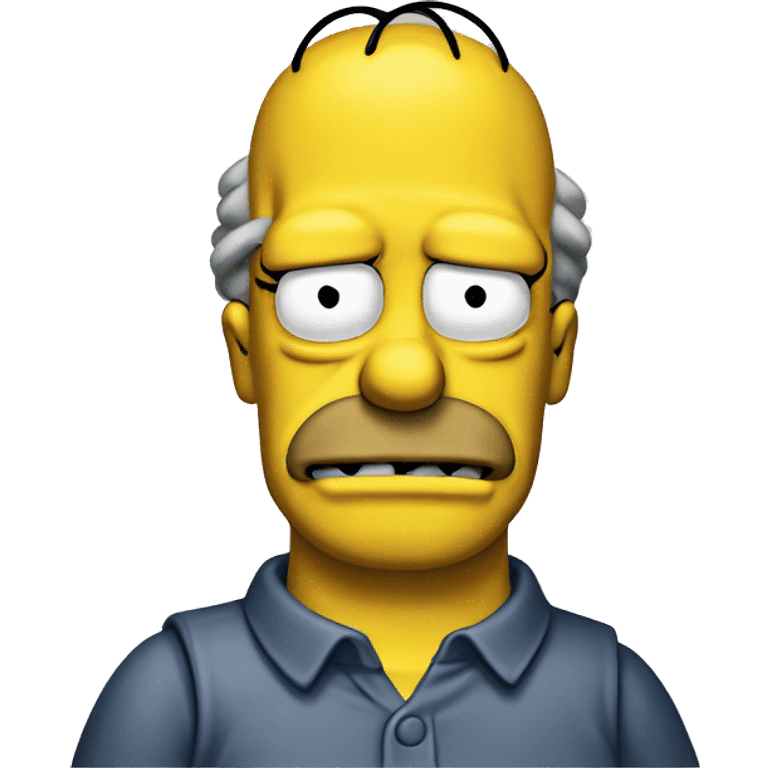 homer simpson is pnsive emoji