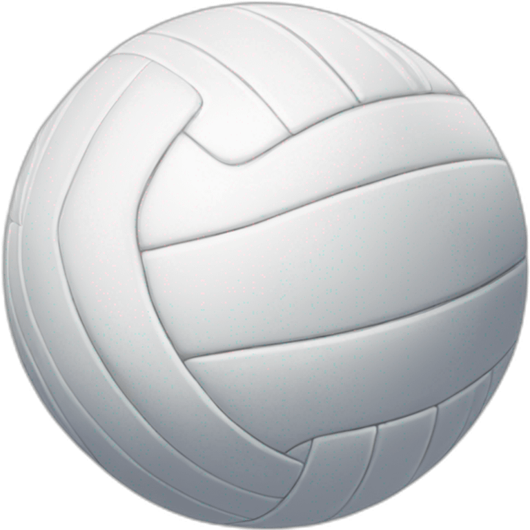 hyper realistic white volley ball emoji