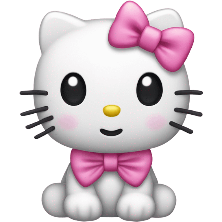 Hello kitty with pink bow emoji