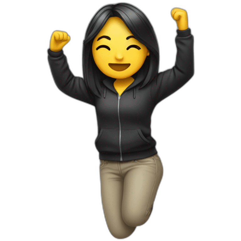 Female dabbing emoji