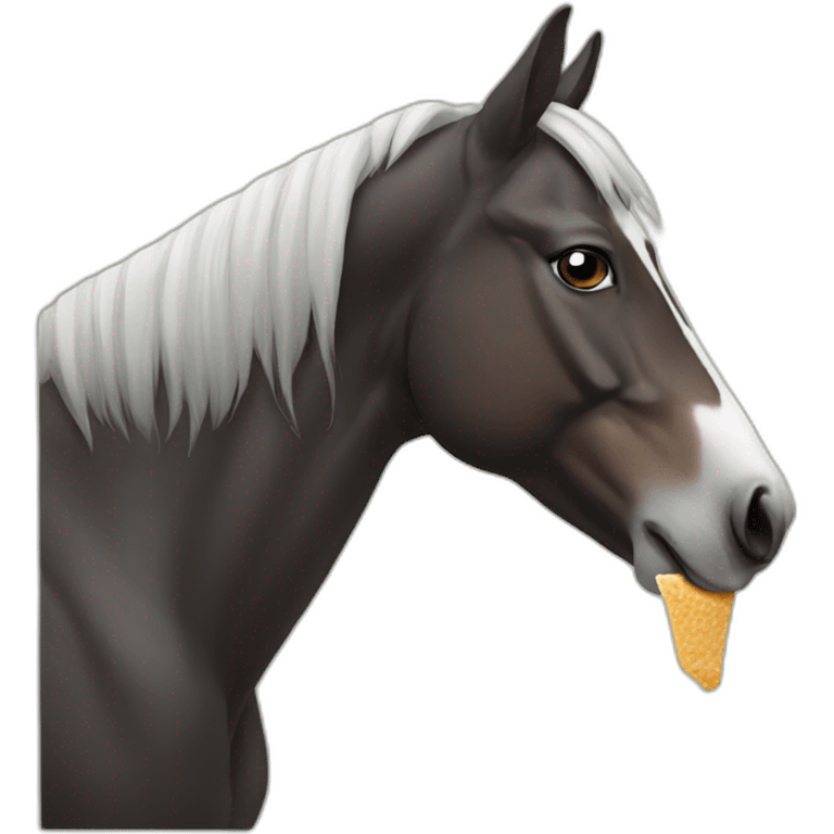 horse eating emoji