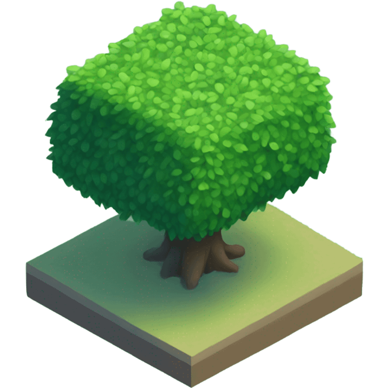 isometric bush emoji