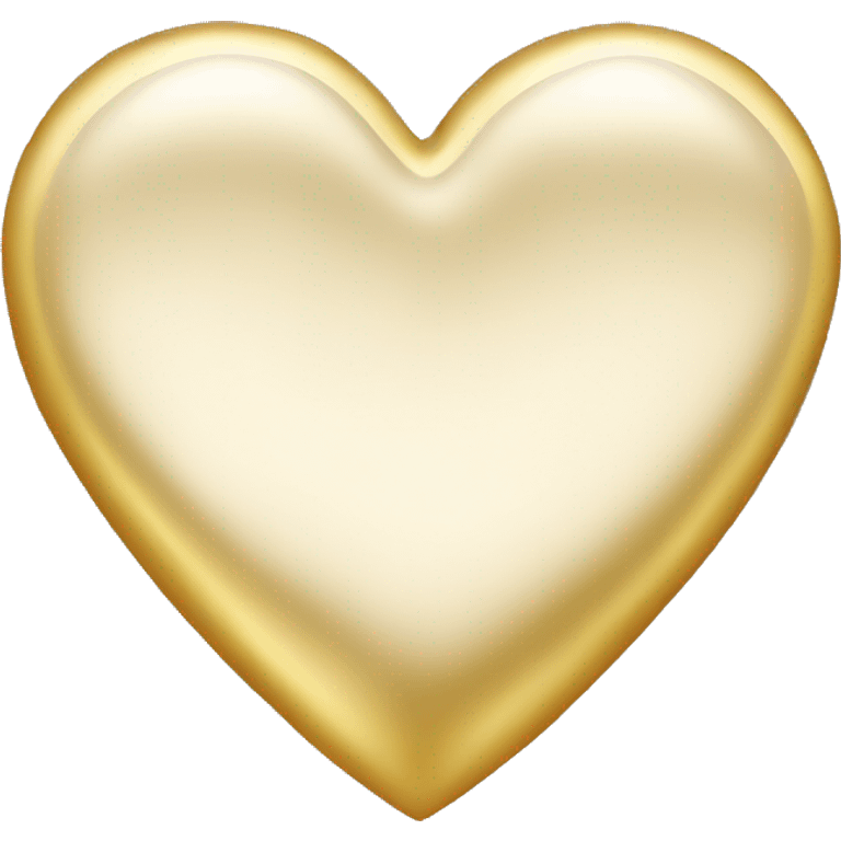 Heart made of gold emoji