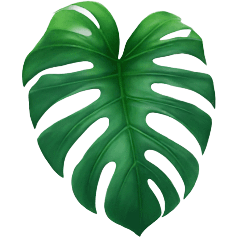 Monstera leaf emoji