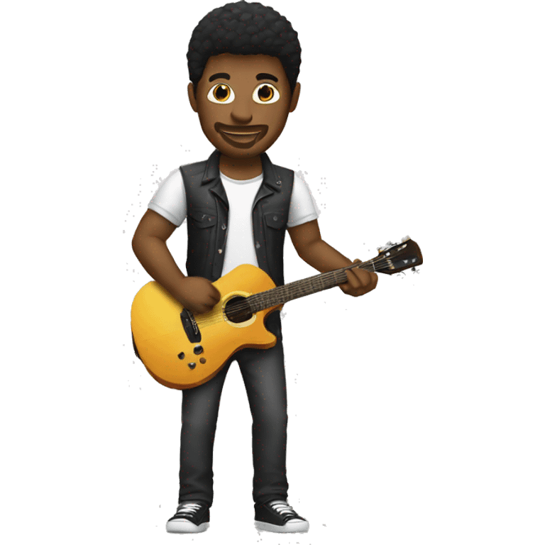 DJ con guitarra  emoji