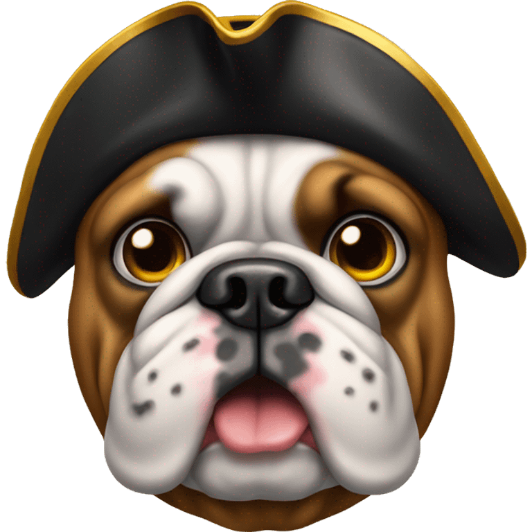 Bulldog pirate emoji