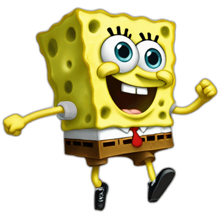 spongebob dancing emoji