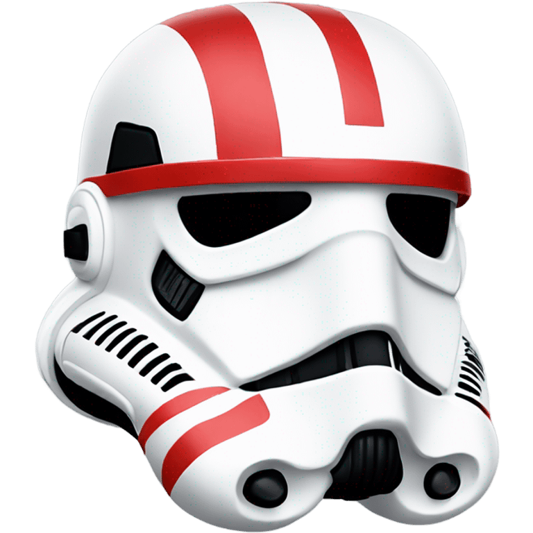 stormtrooper helmetwith red markings emoji