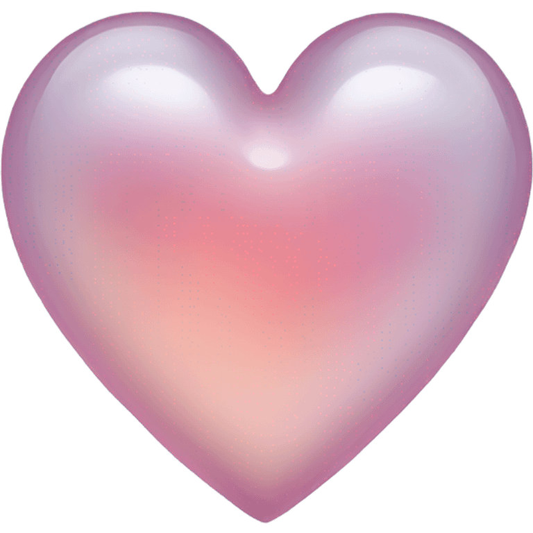 Transparent clear heart emoji