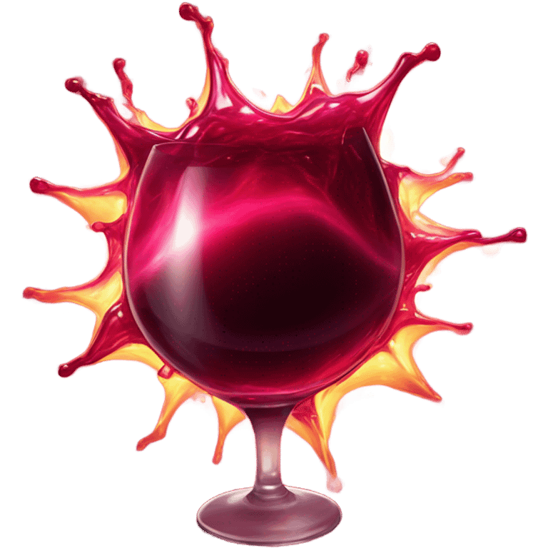 Red wine supernova  emoji