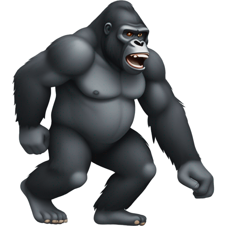 Gorilla dragging knuckles emoji