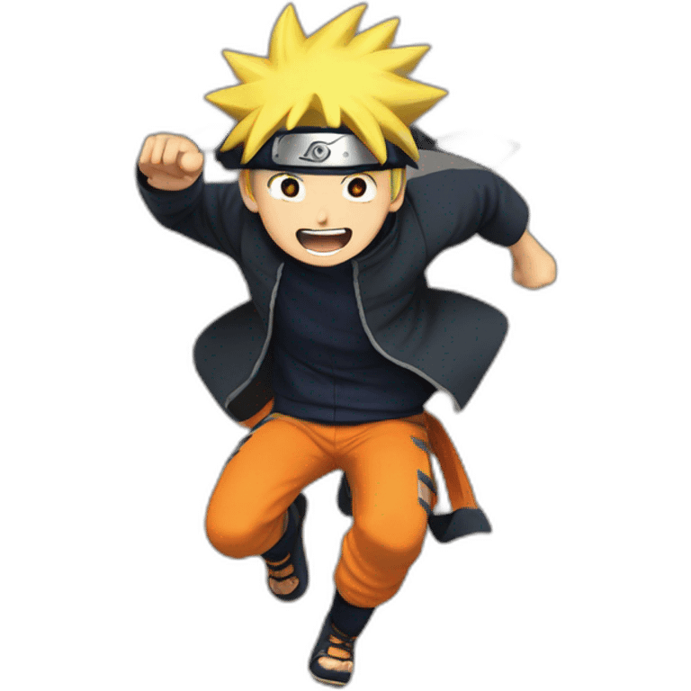 Naruto who jumps emoji