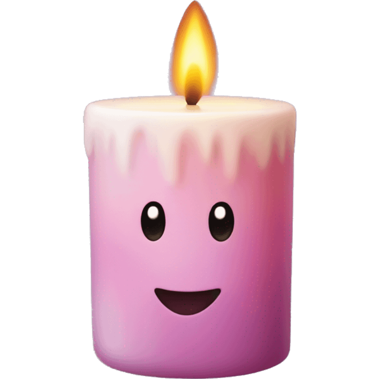 Scented candle with “Twinkle Candle” written on it emoji