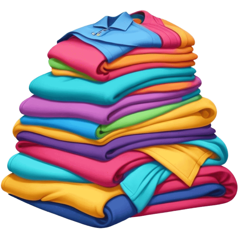 pile of colorfull clothes emoji